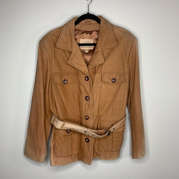 Georgetown Leather Design Suede Brown Jacket - Picture 1 of 3